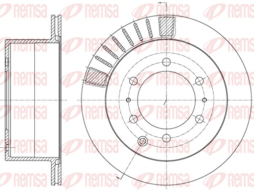 Disque de frein REMSA 61713.10