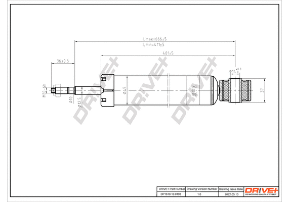 Amortisseur Dr!ve+ DP1610.10.0193