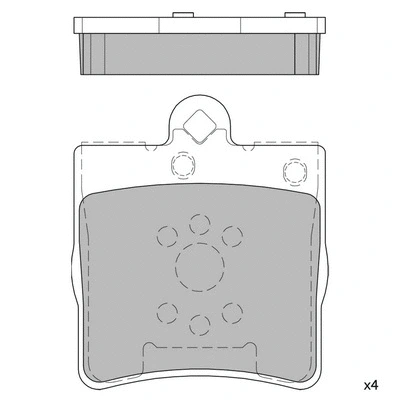 Kit de plaquettes de frein, frein à disque HAGEN GP2208