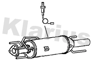 Filtre à particules / à suie, échappement KLARIUS 390248