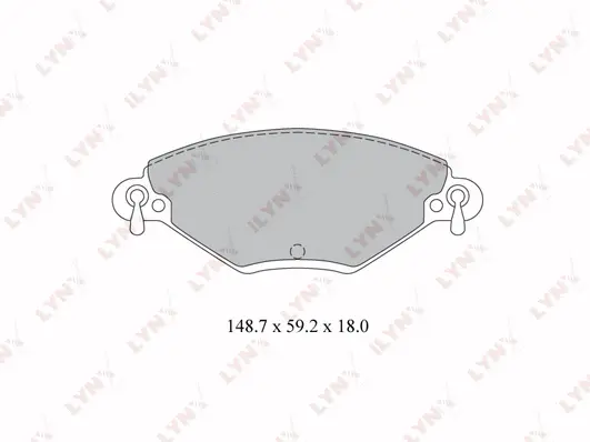 Kit de plaquettes de frein, frein à disque LYNXAUTO BD-2208