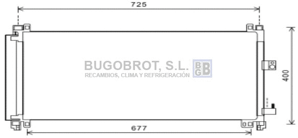 Condenseur, climatisation BUGOBROT 62-CN5273