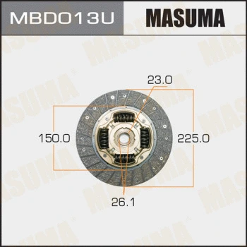 Disque d'embrayage MASUMA MBD013U