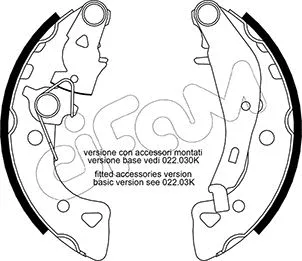 Jeu de mâchoires de frein CIFAM 153-024Y