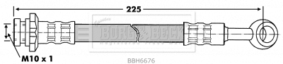 Flexible de frein BORG & BECK BBH6676