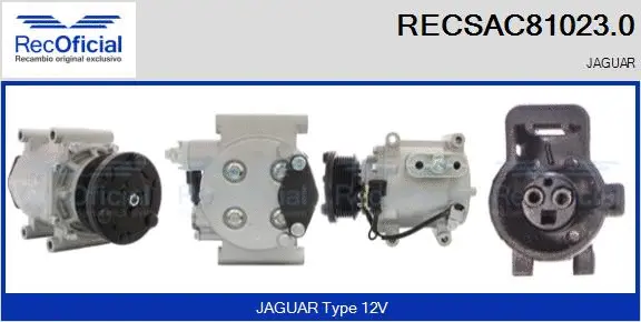Compresseur, climatisation RECOFICIAL RECSAC81023.0