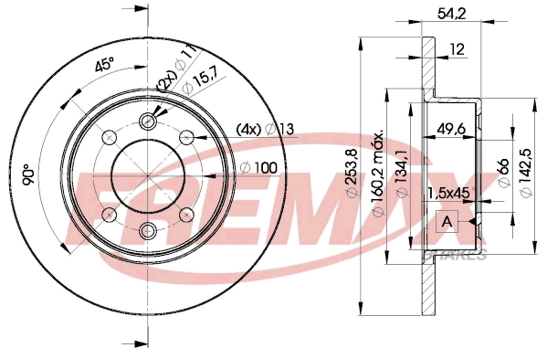 Disque de frein FREMAX BD-5166