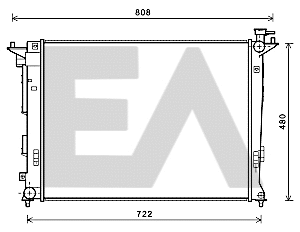 Radiateur, refroidissement du moteur EACLIMA 31R28085