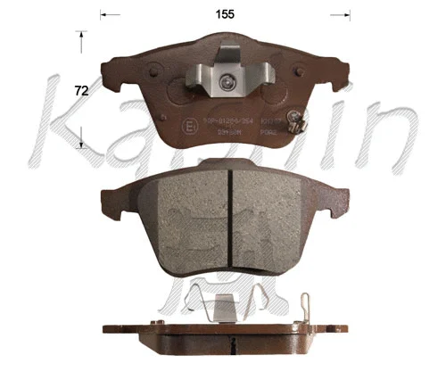Kit de plaquettes de frein, frein à disque KAISHIN FK3138