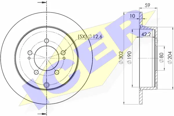 Disque de frein ICER 78BD4650-2