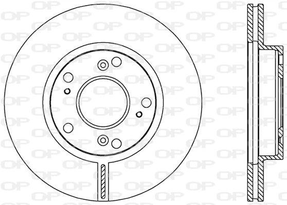 Disque de frein OPEN PARTS BDA2554.20