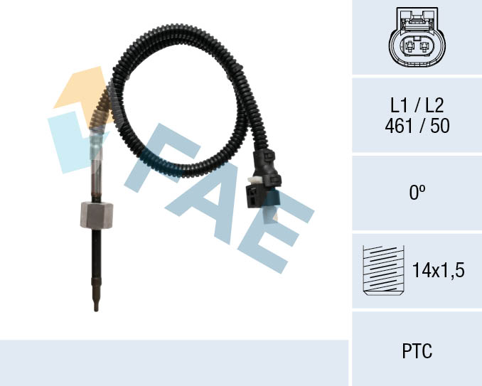 Capteur, température des gaz FAE 68040