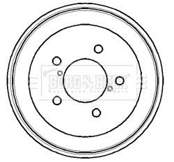 Tambour de frein BORG & BECK BBR7107