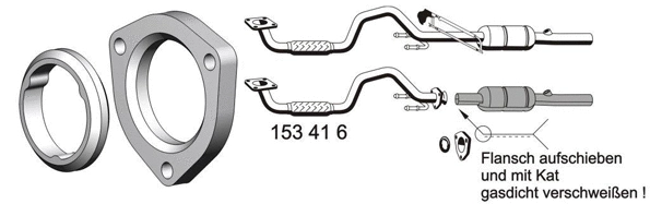 Tube de réparation, catalyseur ERNST 153416