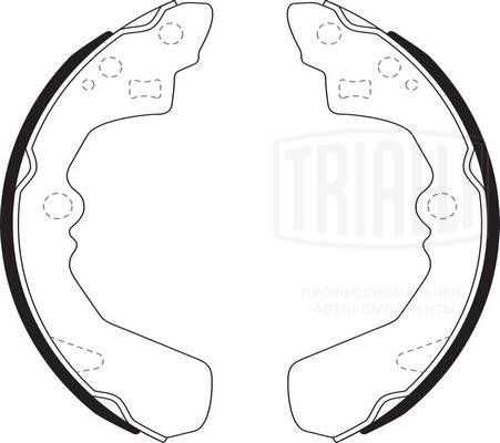 Jeu de mâchoires de frein TRIALLI GF 4554