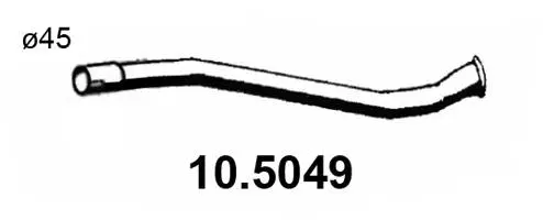 Tuyau d'échappement ASSO 10.5049