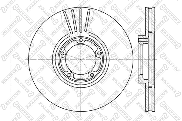 Disque de frein STELLOX 6020-2531V-SX