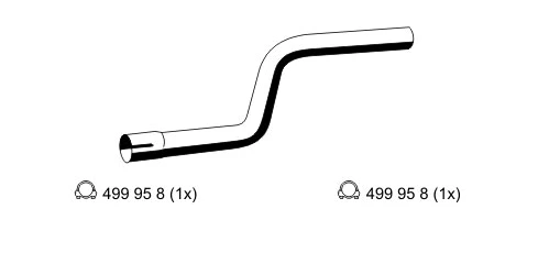 Tuyau d'échappement ERNST 344500