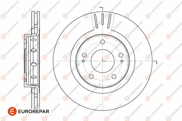 Disque de frein EUROREPAR 1667857680