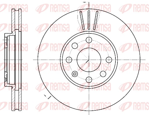 Disque de frein REMSA 6572.10