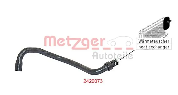 Durite de radiateur METZGER 2420073