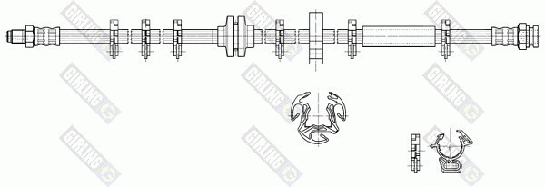 Flexible de frein GIRLING 9002290
