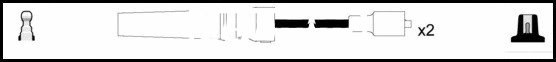 Kit de câbles d'allumage LEMARK HOES1092