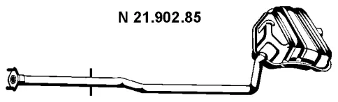 Silencieux arrière EBERSPÄCHER 21.902.85