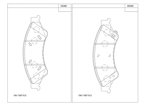 Kit de plaquettes de frein, frein à disque ASIMCO KD6365