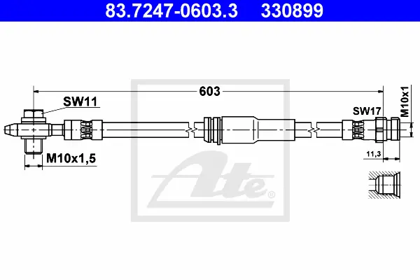Flexible de frein ATE-APAC 83.7247-0603.3