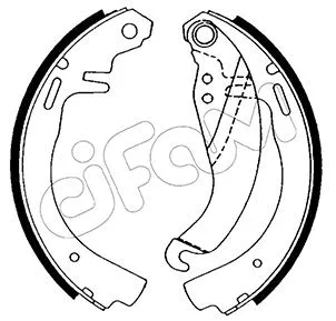 Jeu de mâchoires de frein CIFAM 153-303