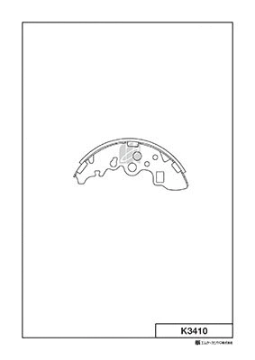 Jeu de mâchoires de frein MK Kashiyama K3410