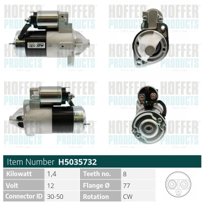 Démarreur HOFFER H5035732