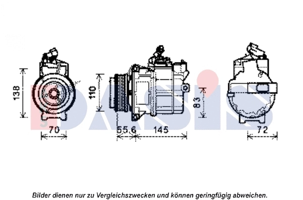 Compresseur, climatisation AKS DASIS 851903N