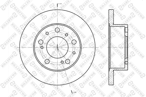Disque de frein STELLOX 6020-9908-SX