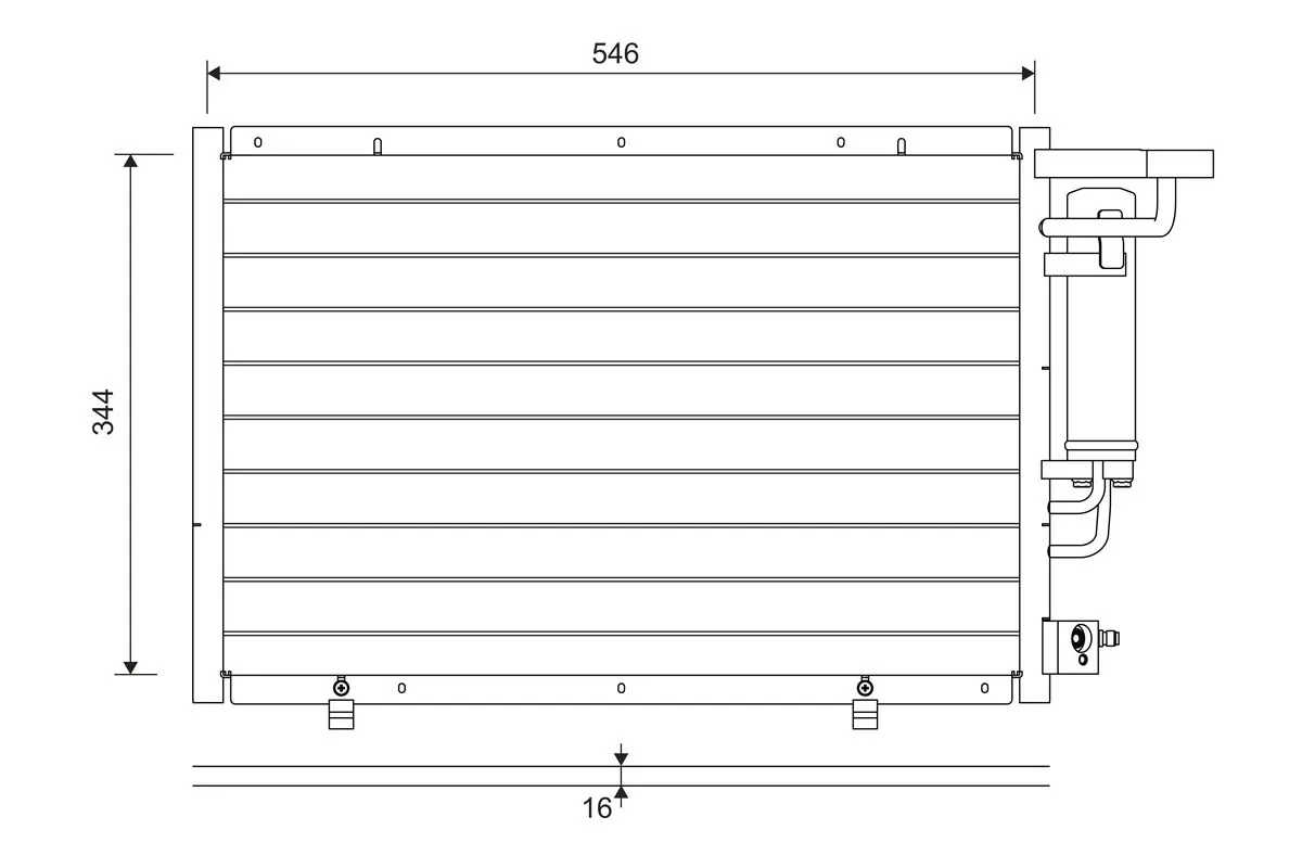 Condenseur, climatisation VALEO 822693