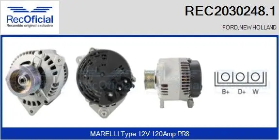 Alternateur RECOFICIAL REC2030248.1