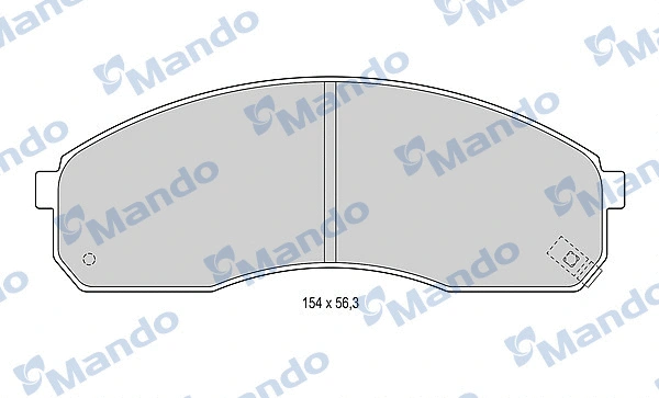 Kit de plaquettes de frein, frein à disque MANDO MBF015319