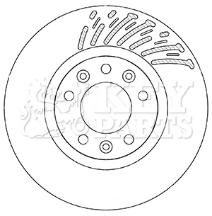 Disque de frein KEY PARTS KBD5360