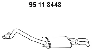 Silencieux arrière EBERSPÄCHER 95 11 8448