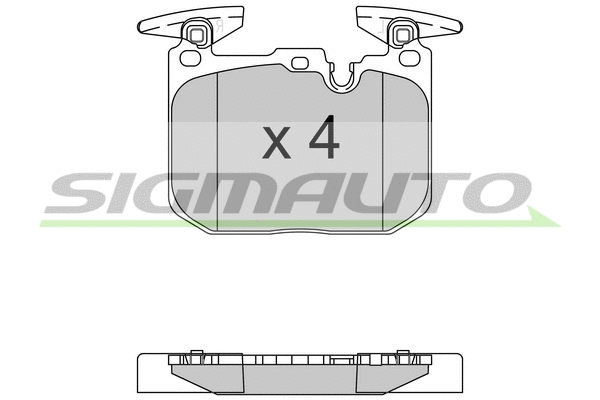Kit de plaquettes de frein, frein à disque SIGMAUTO SPB522