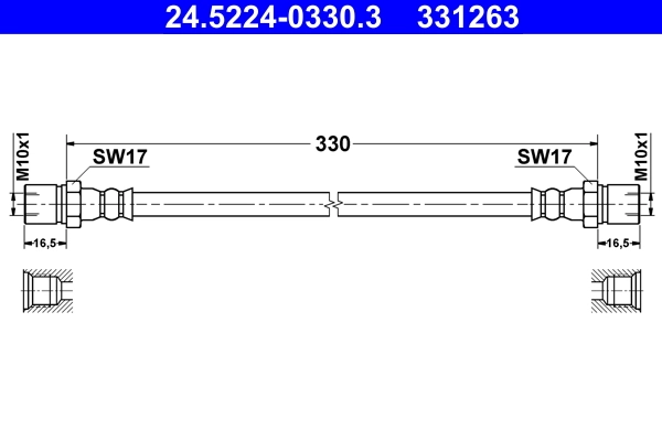Flexible de frein ATE 24.5224-0330.3