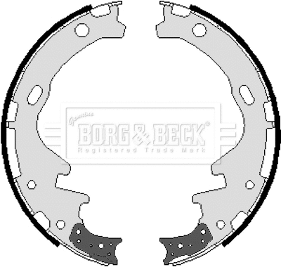 Jeu de mâchoires de frein BORG & BECK BBS6010