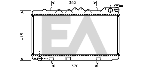 Radiateur, refroidissement du moteur EACLIMA 31R18040