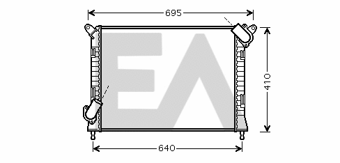 Radiateur, refroidissement du moteur EACLIMA 31R07144