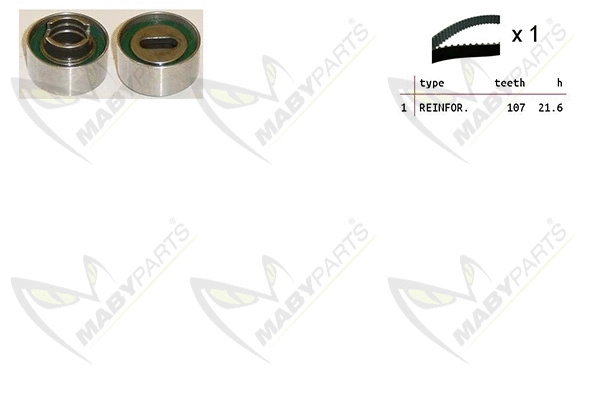 Kit de courroie crantée MABYPARTS OBK010402