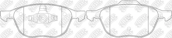 Kit de plaquettes de freins de haute performance NiBK PN0365S