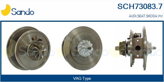 Groupe carter, turbocompresseur SANDO SCH73083.7