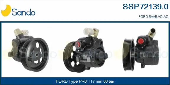 Pompe hydraulique, direction SANDO SSP72139.0