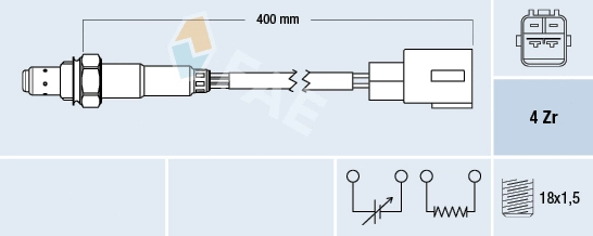 Sonde lambda FAE 77768
